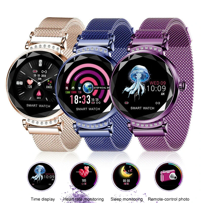 New H2 Rhinestone 3D Glass Smart Fashion Watch Female Magnetic Bracelet with Blood Pressure Monitor Sleep Tracker Message Remind
New H2 Rhinestone 3D Glass Smart Fashion Watch Female Magnetic Bracelet with Blood Pressure Monitor Sleep Tracker Message Remind