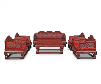 Living Room Excellent Sofa Bed Set 1+2+3 8-Pieces Furniture Suite Padauk Hotel Luxurious Long Chaise Throne Arhat Bed Couch Desk
Living Room Excellent Sofa Bed Set 1+2+3 8-Pieces Furniture Suite Padauk Hotel Luxurious Long Chaise Throne Arhat Bed Couch Desk