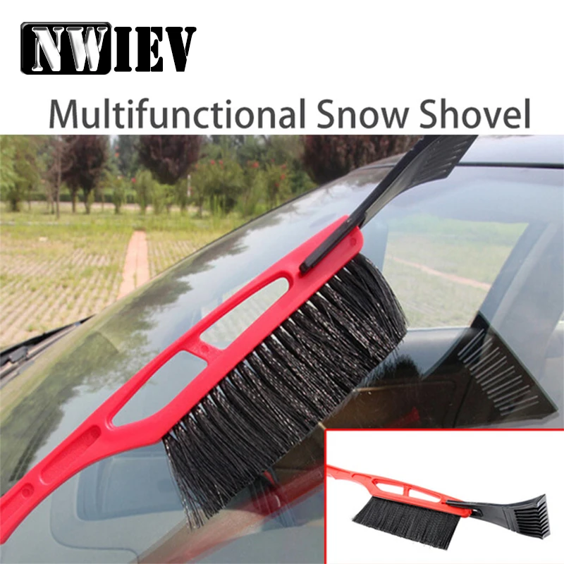 NWIEV 1X Car Multifunctional Snow shovel For Peugeot 307 206 407 Citroen C4 C5 Suzuki SX4 Long handle De-icing brush Accessories |