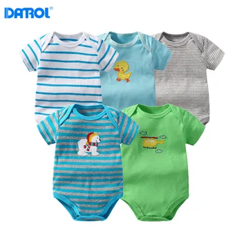 DANORL Fashion Baby cotton bodysuits 5PCS Infant Short Sleeve Clothing Jumpsuit Baby Boy Girl Bodysuits
DANORL Fashion Baby cotton bodysuits 5PCS Infant Short Sleeve Clothing Jumpsuit Baby Boy Girl Bodysuits