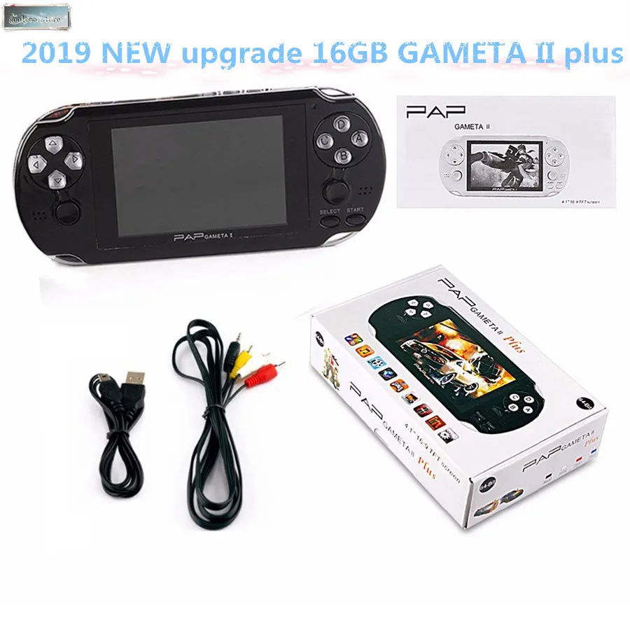 2019 64Bit PAP Gameta II 16G HDMI Built-In 3000 Games MP4 MP5 Video Game Consoles Handheld Player
2019 64Bit PAP Gameta II 16G HDMI Built-In 3000 Games MP4 MP5 Video Game Consoles Handheld Player