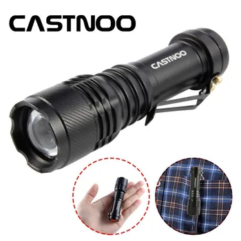 CASTNOO Zoomable Q5 300LM 3 modes Aluminum Waterproof LED Flashlight Torch light for 14500 Battery
CASTNOO Zoomable Q5 300LM 3 modes Aluminum Waterproof LED Flashlight Torch light for 14500 Battery