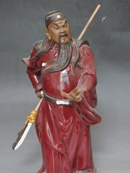 14" chinese china old porcelain guangong guanyu Generals Hold Broadsword statue
14" chinese china old porcelain guangong guanyu Generals Hold Broadsword statue
