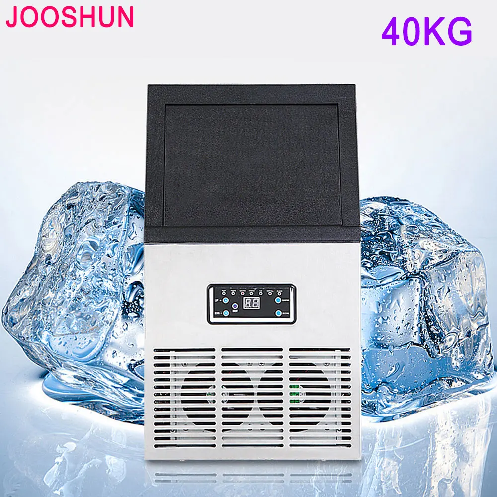 40kgs/24H Automatic Cube Ice Maker, Commercial Ice Cube Making Machine Portable Ice Maker for Bar, Coffee shop, Bubble tea shop
40kgs/24H Automatic Cube Ice Maker, Commercial Ice Cube Making Machine Portable Ice Maker for Bar, Coffee shop, Bubble tea shop