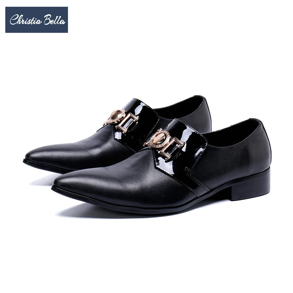Christia Bella British Formal Men Wedding Shoes Genuine Leather Business Dress Shoes Black Pointed Toe Men Oxford Big Size Shoes
Christia Bella British Formal Men Wedding Shoes Genuine Leather Business Dress Shoes Black Pointed Toe Men Oxford Big Size Shoes