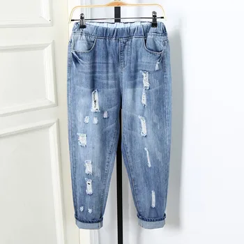Plus Size 5XL Harem Pants For Women Boyfriend Loose Jeans Denim Pants Casual Vintage Ladies Elastic Waist Denim Jeans Femme Q366
Plus Size 5XL Harem Pants For Women Boyfriend Loose Jeans Denim Pants Casual Vintage Ladies Elastic Waist Denim Jeans Femme Q366