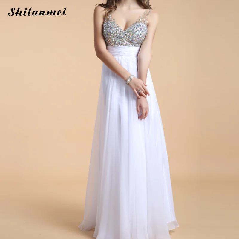 Fashion Sexy Deep V Crystal Evening Party Long Dress Woman Sleeveless Plus Size 3XL Vintage Backless Beading Floor Length Dress
Fashion Sexy Deep V Crystal Evening Party Long Dress Woman Sleeveless Plus Size 3XL Vintage Backless Beading Floor Length Dress