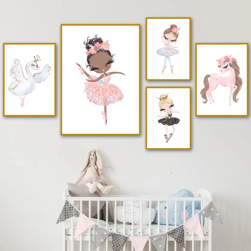 Watercolor Pink Unicorn Swan Girl Crown Flower Nordic Posters And Prints Wall Art Canvas Painting Wall Pictures Kids Room Decor
Watercolor Pink Unicorn Swan Girl Crown Flower Nordic Posters And Prints Wall Art Canvas Painting Wall Pictures Kids Room Decor