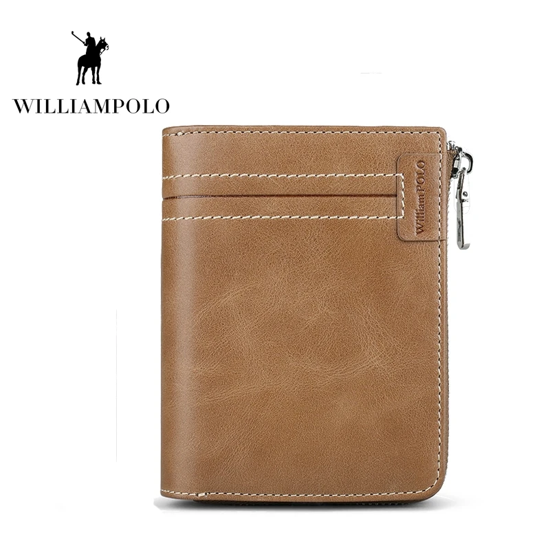 WILLIAMPOLO Genuine Leather Short Wallet Fashion Wallet For Men Geldbeutel Herren Pouch Wallet PL308
WILLIAMPOLO Genuine Leather Short Wallet Fashion Wallet For Men Geldbeutel Herren Pouch Wallet PL308