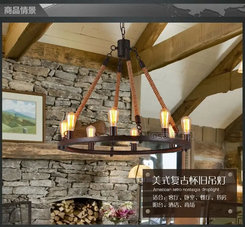 Free shipping american vintage country loft style pendant light coffee bar shop decorative fixture
Free shipping american vintage country loft style pendant light coffee bar shop decorative fixture