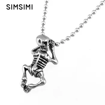 Simsimi skeleton Necklace fashion style men daily choker casting Stainless steel ball chain male necklaces wholesale 10pcs
Simsimi skeleton Necklace fashion style men daily choker casting Stainless steel ball chain male necklaces wholesale 10pcs