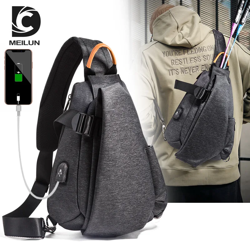 DM1206 Casual Korean Chest Pack Men Shoulder Crossbody Bag USB Charging Chest Bag Water Repellent Travel Messenger Bag Male
DM1206 Casual Korean Chest Pack Men Shoulder Crossbody Bag USB Charging Chest Bag Water Repellent Travel Messenger Bag Male