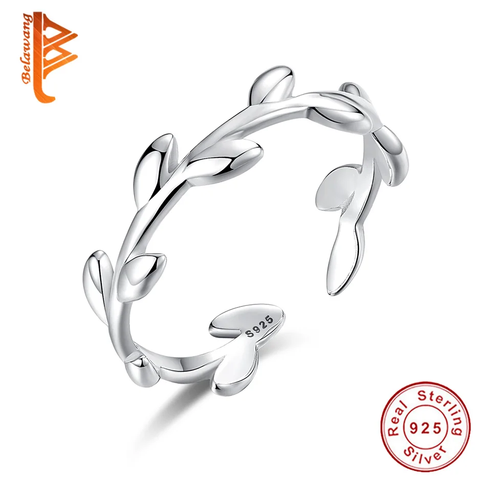 BELAWANG Elegant 100% 925 Sterling Silver Tree Branches Open Finger Ring For Women Original 925 Silver Anti-allergy Jewelry Gift
BELAWANG Elegant 100% 925 Sterling Silver Tree Branches Open Finger Ring For Women Original 925 Silver Anti-allergy Jewelry Gift