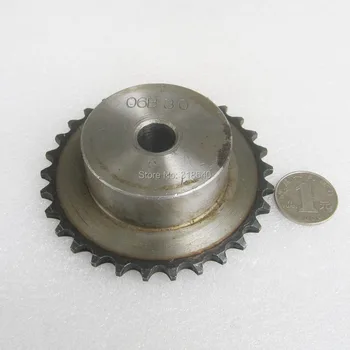 06B 30T 30Teeth Pitch 9.525mm 3/8" Bore not larger than 16.3mm Industry Transmission Driving Single Sprockets mechanical parts
06B 30T 30Teeth Pitch 9.525mm 3/8" Bore not larger than 16.3mm Industry Transmission Driving Single Sprockets mechanical parts