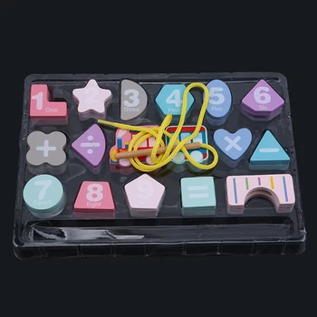 Geometric Figure Lacing Beads Baby DIY Toy Cartoon Train Stringing Threading Wooden Beads Toy Monterssori Educational For Kid
Geometric Figure Lacing Beads Baby DIY Toy Cartoon Train Stringing Threading Wooden Beads Toy Monterssori Educational For Kid