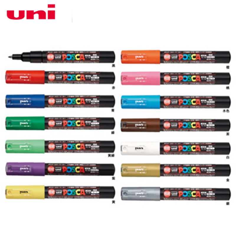 2019 Uni Posca PC-1M 2 Pieces Paint Marker- Extra Fine Bullet Tip-0.7mm 14 colors available rotulador
2019 Uni Posca PC-1M 2 Pieces Paint Marker- Extra Fine Bullet Tip-0.7mm 14 colors available rotulador