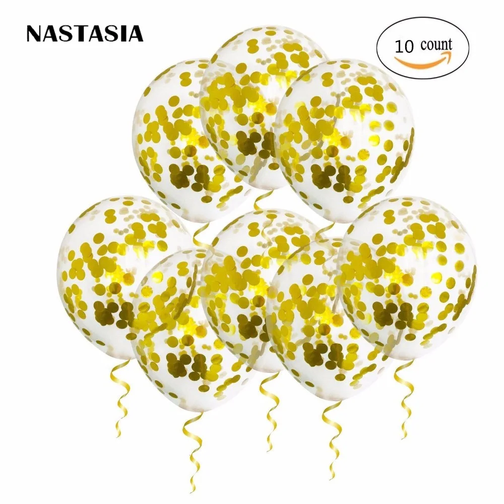 Confetti Balloons 12 Inch Clear Latex Balloons with Gold Shining Confettis and Gold Tassles Decoration Birthday Wedding
Confetti Balloons 12 Inch Clear Latex Balloons with Gold Shining Confettis and Gold Tassles Decoration Birthday Wedding