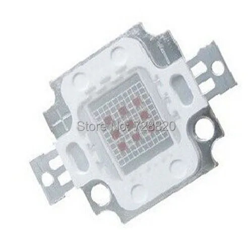 10w square red led
