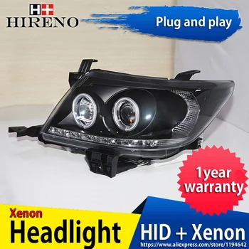Hireno Headlamp for 2004-2010 Toyota Hilux Vigo Headlight Headlight Assembly LED DRL Angel Lens Double Beam HID Xenon 2pcs
Hireno Headlamp for 2004-2010 Toyota Hilux Vigo Headlight Headlight Assembly LED DRL Angel Lens Double Beam HID Xenon 2pcs