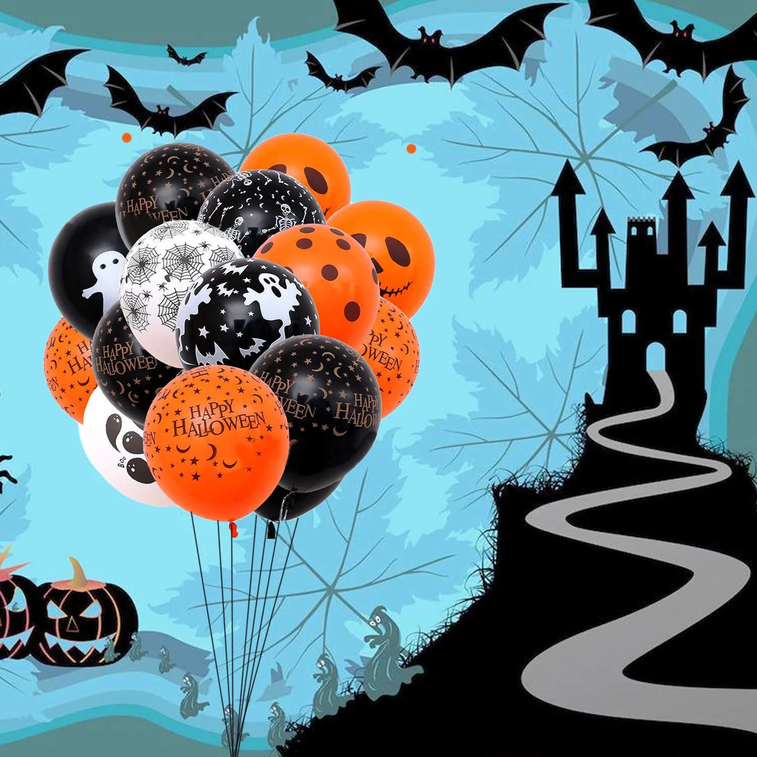 Behogar 10PCS/Set 12inch Latex Halloween Balloons Kit Pumpkin Happy Halloween Balloons Decoration Supplies Product Random Style
Behogar 10PCS/Set 12inch Latex Halloween Balloons Kit Pumpkin Happy Halloween Balloons Decoration Supplies Product Random Style