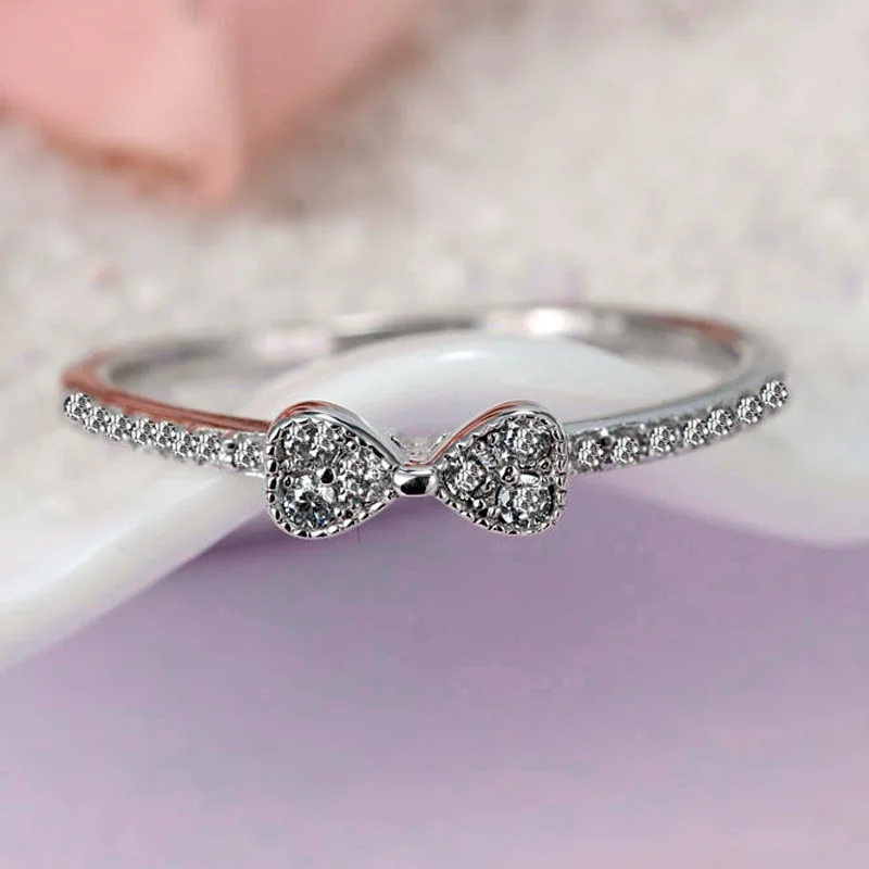 Authentic 925 Sterling Silver Ring Fine Jewelry Pave Bowknot With Crystal Ring For Women Wedding Party Gift Fine Pandora Jewelry
Authentic 925 Sterling Silver Ring Fine Jewelry Pave Bowknot With Crystal Ring For Women Wedding Party Gift Fine Pandora Jewelry