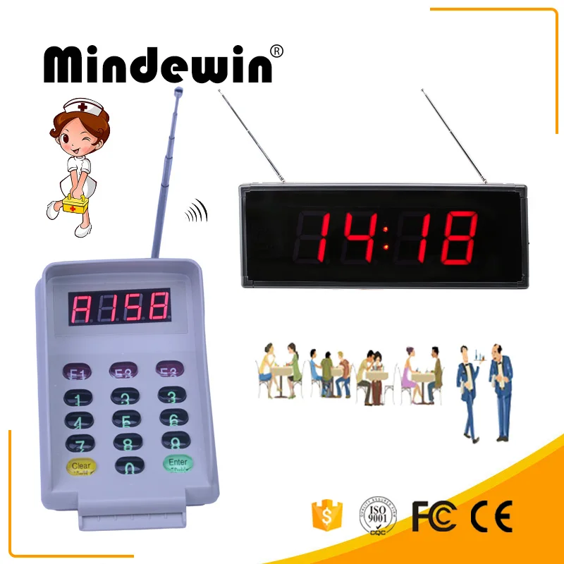 MIndewin Wireless Hospital Comprehensive Calling System Double Side Electronic Number Display M-H-D1 And Wireless Keyboard M-T-2
MIndewin Wireless Hospital Comprehensive Calling System Double Side Electronic Number Display M-H-D1 And Wireless Keyboard M-T-2