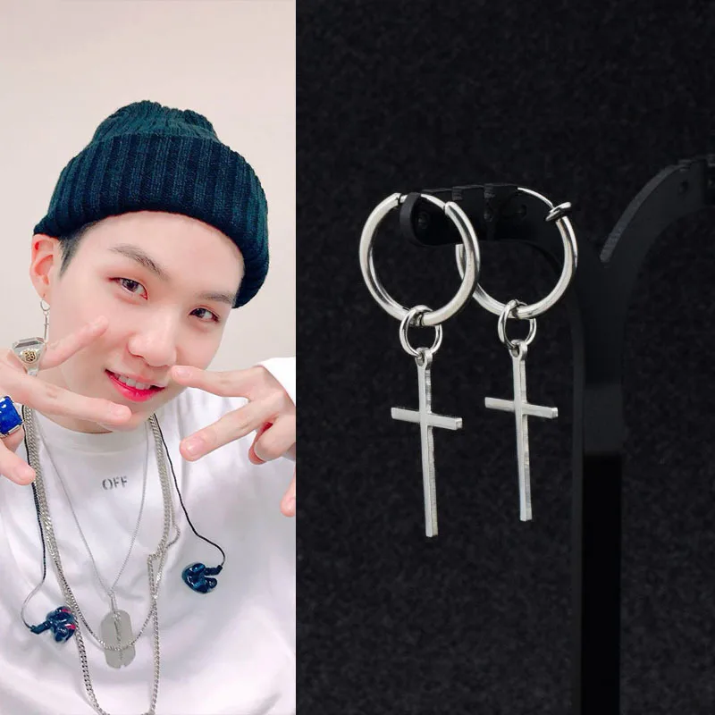 Cross Punk Earrings for Unisex Korean Boys Stainless Steel Stud Earring Hipster Grunge Accessory Crosses Ear Clip Wholesale Gift
Cross Punk Earrings for Unisex Korean Boys Stainless Steel Stud Earring Hipster Grunge Accessory Crosses Ear Clip Wholesale Gift