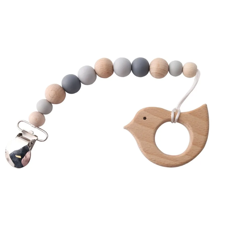 CHEWELRY 1pc Baby Pacifier Chain Wood Animals Pendant Pacifier Clip Food Grade Wooden Teething Baby Nursing Accessories Gifts
CHEWELRY 1pc Baby Pacifier Chain Wood Animals Pendant Pacifier Clip Food Grade Wooden Teething Baby Nursing Accessories Gifts