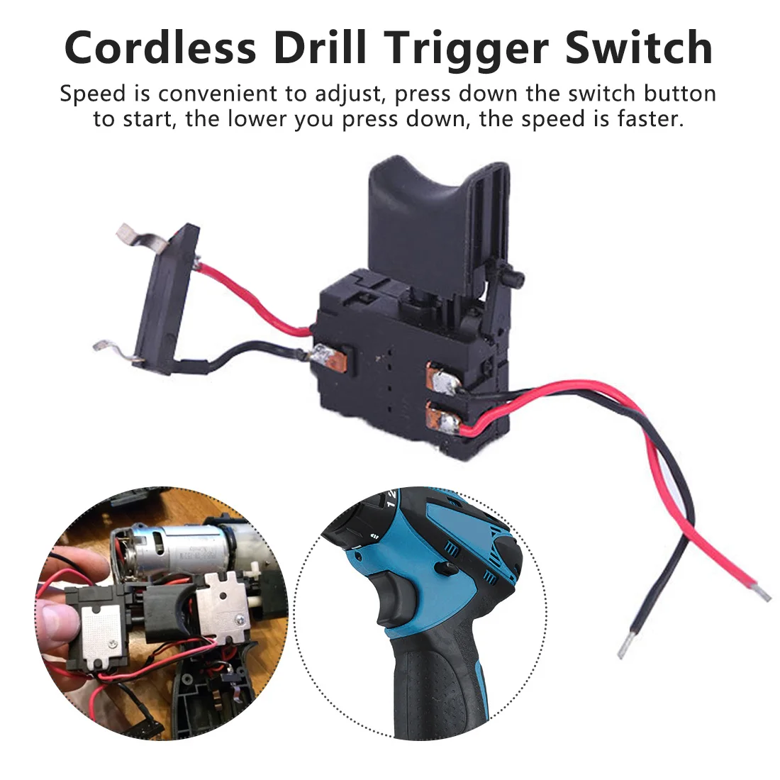 AC 250V Adjustable Speed Switch FA2-16/1BEK Lock on Power Speed Control Trigger Switch For Electric Hand Drill
AC 250V Adjustable Speed Switch FA2-16/1BEK Lock on Power Speed Control Trigger Switch For Electric Hand Drill