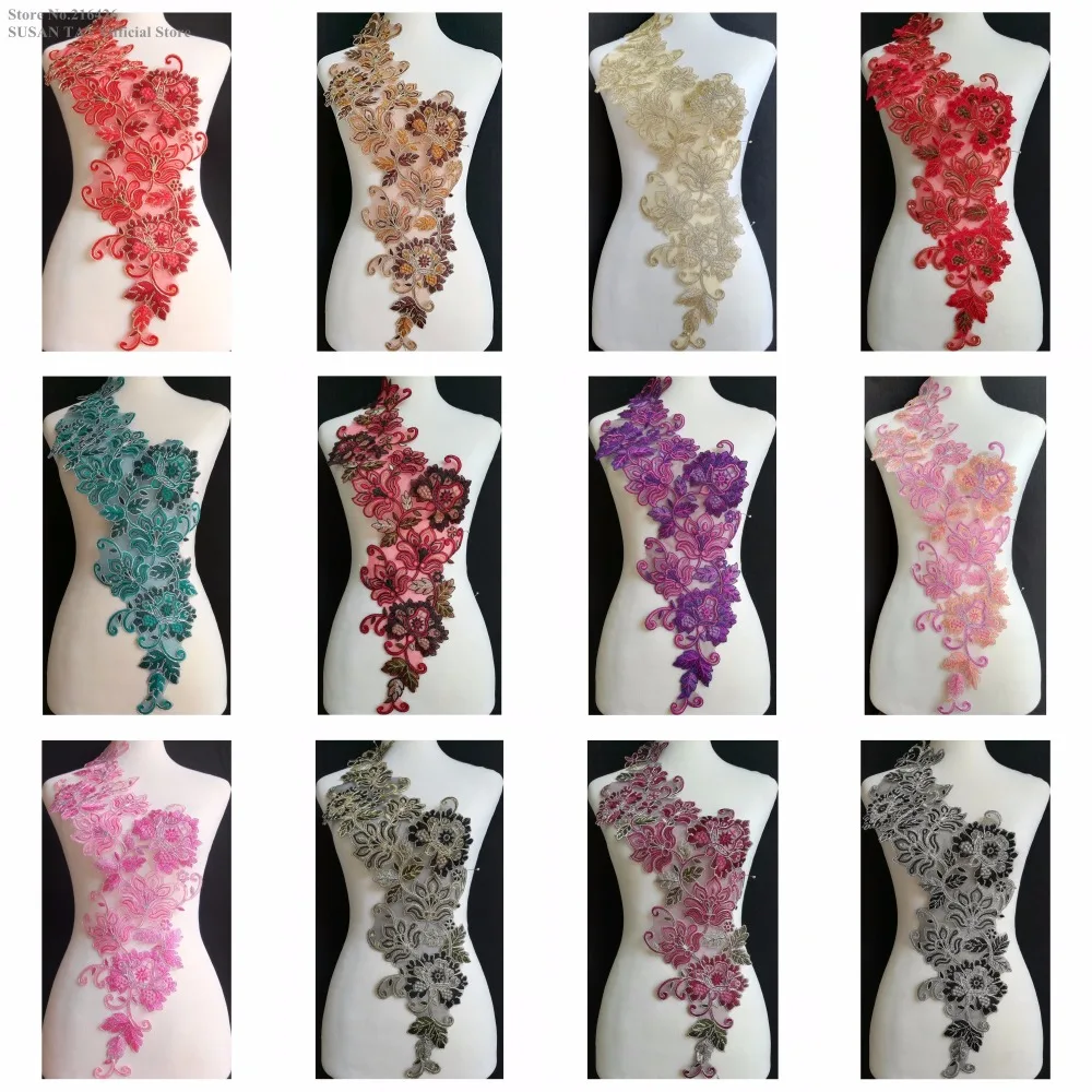 1pc x 13Color(Purple/Pink Red/Black Maroon/Silver+)Flower Embroidered Lace Appliques Collar Dancing Costume Wedding DECOR BNC136
1pc x 13Color(Purple/Pink Red/Black Maroon/Silver+)Flower Embroidered Lace Appliques Collar Dancing Costume Wedding DECOR BNC136
