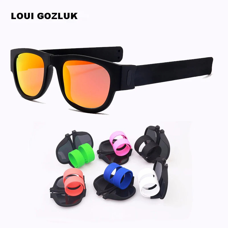 2018 New Slap Sunglasses Polarized Women Slappable Bracelet Sun Glasses for Men Wristband Colorful Fashion Mirror Folding Shades
2018 New Slap Sunglasses Polarized Women Slappable Bracelet Sun Glasses for Men Wristband Colorful Fashion Mirror Folding Shades