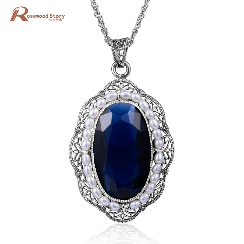 Charms Natural Freshwater Pearl Pendant Jewelry Created Sapphire CZ Stone Choker Necklace for Women 925 Sterling Silver Jewelry
Charms Natural Freshwater Pearl Pendant Jewelry Created Sapphire CZ Stone Choker Necklace for Women 925 Sterling Silver Jewelry