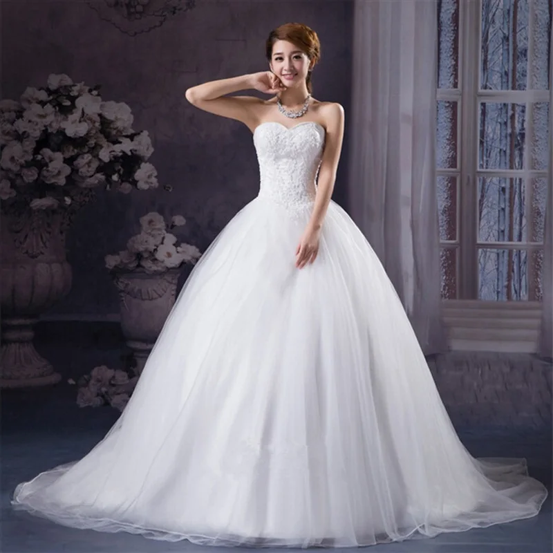 Gorgeous Wedding Dresses Elegant Sweetheart Bridal Gown 2020 Brand New White/Ivory Romantic Ball Gown Lace Up Back Formal Dress
Gorgeous Wedding Dresses Elegant Sweetheart Bridal Gown 2020 Brand New White/Ivory Romantic Ball Gown Lace Up Back Formal Dress