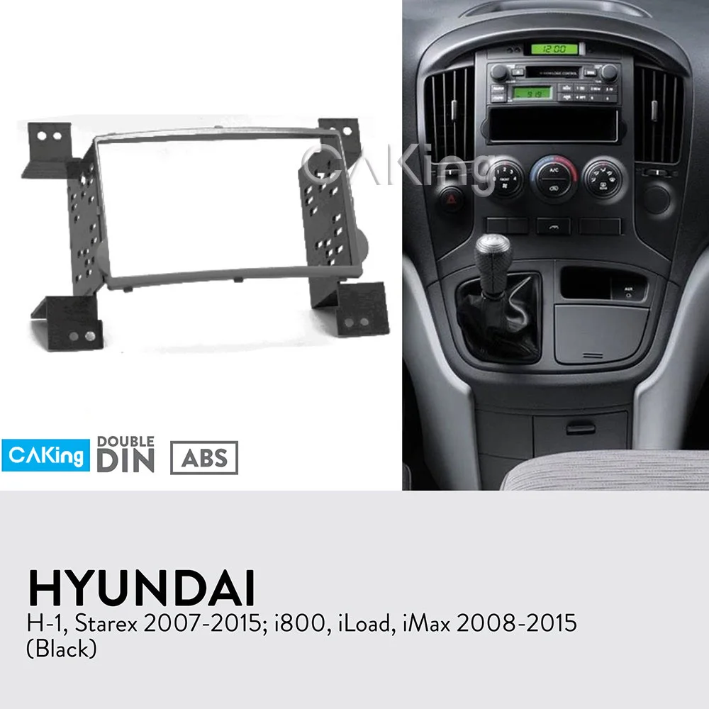 Fascia Radio Panel for HYUNDAI H-1, Starex 2007-2015; i800, iLoad, iMax 2008-2015 (Black) Dash Kit Adapter Facia Plate Console
Fascia Radio Panel for HYUNDAI H-1, Starex 2007-2015; i800, iLoad, iMax 2008-2015 (Black) Dash Kit Adapter Facia Plate Console