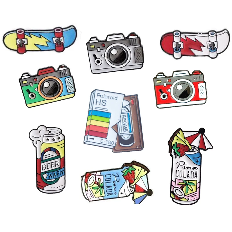 Cartoon Pins Camera Enamel Pin For Women Rainbow Digital Camera Brooch Pin Beer Record Pin Coat Cap Photography Kids Badge gifts
Cartoon Pins Camera Enamel Pin For Women Rainbow Digital Camera Brooch Pin Beer Record Pin Coat Cap Photography Kids Badge gifts