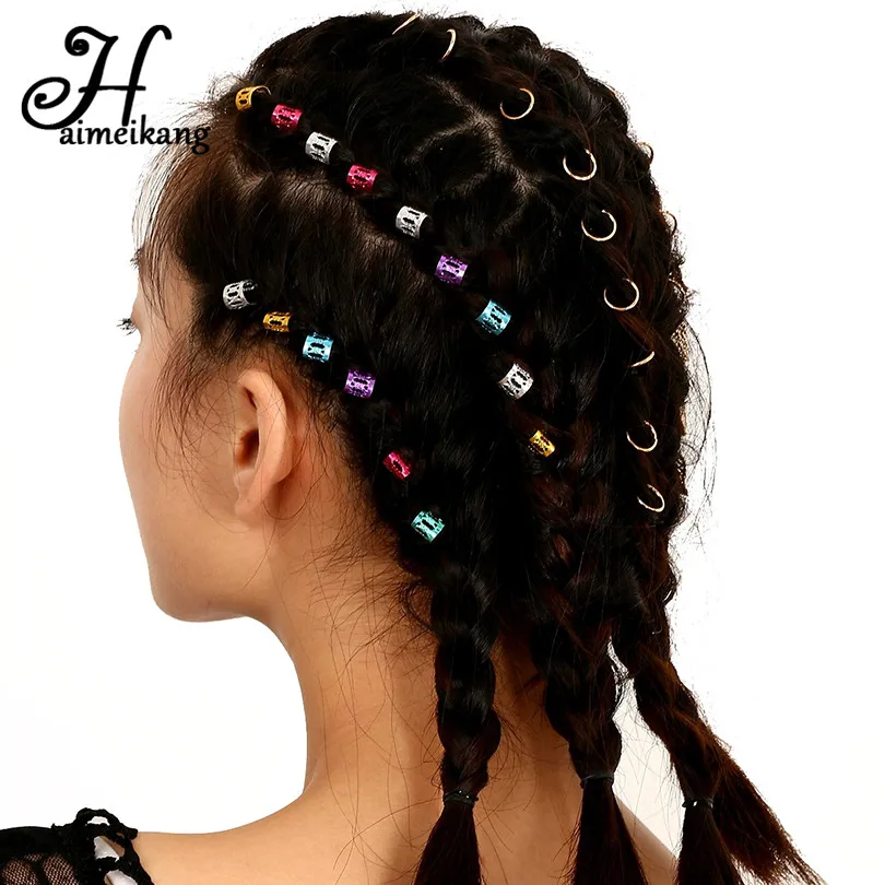 Haimeikang Mixed Dreadlock Beads Adjustable Hair Braiding Cuff Clip Hair Bead for Hair Rings Braiding Hole Micro Ring Jewelry
Haimeikang Mixed Dreadlock Beads Adjustable Hair Braiding Cuff Clip Hair Bead for Hair Rings Braiding Hole Micro Ring Jewelry