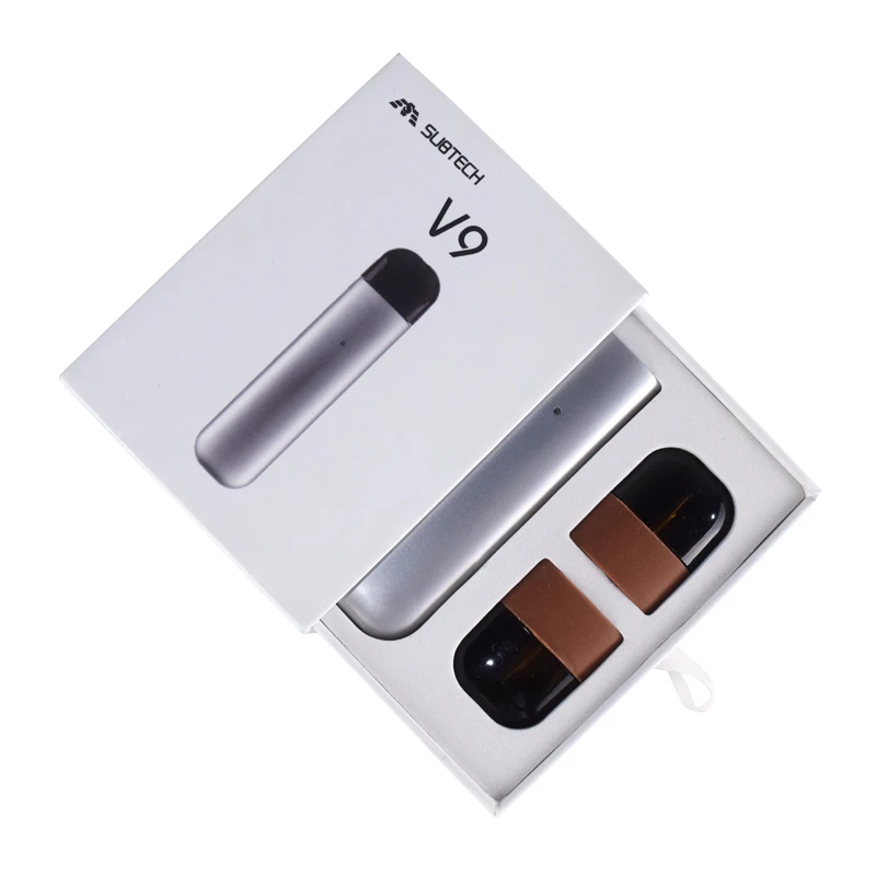 Electronic Cigarette vape pods subtech V9 kit rechargeable 350Mah Battery with 1.0ml cartridge vape pen E cigarette