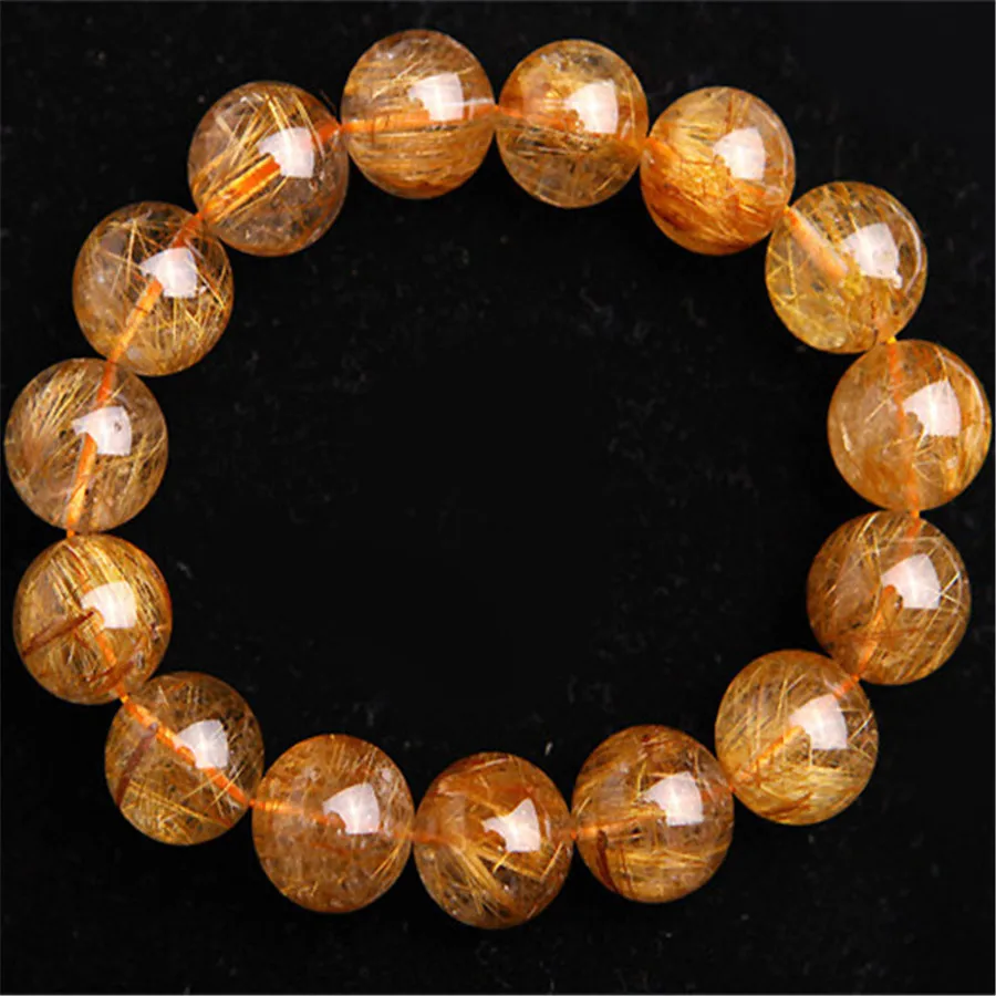 15.5mm Genuine Natural Copper Hair Rutilated Quartz Crystal Big Round Beads Bracelet Stretch Charm Fashion Women Men Bracelet
15.5mm Genuine Natural Copper Hair Rutilated Quartz Crystal Big Round Beads Bracelet Stretch Charm Fashion Women Men Bracelet