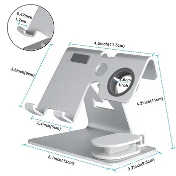 2 in 1 Cell Phone Watch Stand Tablet Stands Holder for Nintend Switch iPhone iWatch (38 mm & 42 mm) iPad Tablet(4-13 inch) r20
2 in 1 Cell Phone Watch Stand Tablet Stands Holder for Nintend Switch iPhone iWatch (38 mm & 42 mm) iPad Tablet(4-13 inch) r20