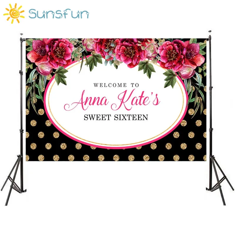 Sunsfun Customized Personal Birthday Party Backdrops Sweet 16 Decor Banner Photo Background Photobooth Photography Backdrop
Sunsfun Customized Personal Birthday Party Backdrops Sweet 16 Decor Banner Photo Background Photobooth Photography Backdrop