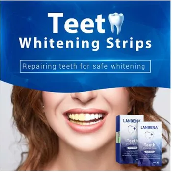 LANBENA Teeth Whitening Strips Daily Use Oral Hygiene Teeth Veneers White Strips Removes Plaque Stains Easy Carry 7 Pairs / Box
LANBENA Teeth Whitening Strips Daily Use Oral Hygiene Teeth Veneers White Strips Removes Plaque Stains Easy Carry 7 Pairs / Box
