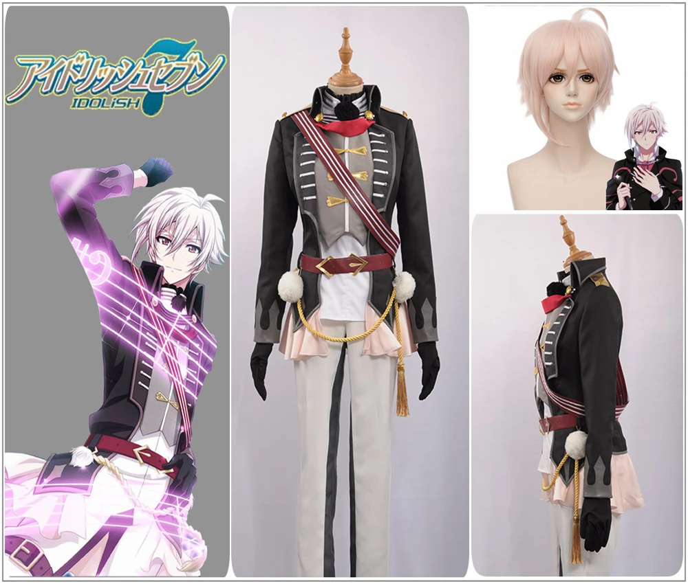 Perruques roses courtes Halloween Cosplay pour le jeu DDLC Doki Doki Literature Club Natsuki Costume femmes r/ésistant /à la chaleur synth/étique pleine perruque de cheveux avec frange