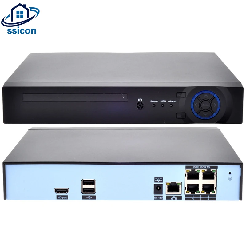 NVR POE 4CH 5MP H.265 P2P ONVIF XMEye APP Motion Detector CCTV Network Video Recorder For IP POE Camera
NVR POE 4CH 5MP H.265 P2P ONVIF XMEye APP Motion Detector CCTV Network Video Recorder For IP POE Camera