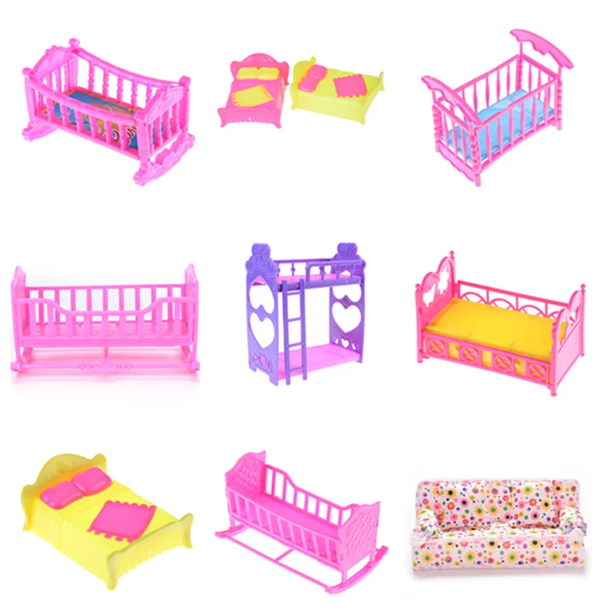 Favorite Design Plastic Cloth/Cradle/Double Bed Rocking Cradle For Doll Bedroom Furniture Accessories Girls Toys
Favorite Design Plastic Cloth/Cradle/Double Bed Rocking Cradle For Doll Bedroom Furniture Accessories Girls Toys