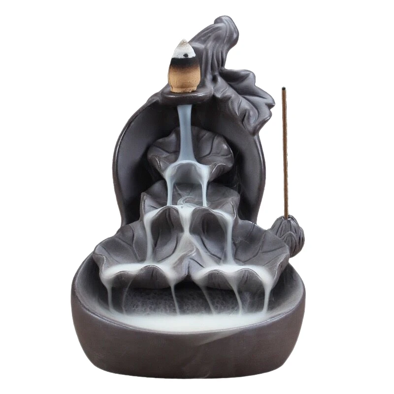 Gourd And Lotus Waterfall Backflow Incense Burner Censer Purple Clay Aroma Smoke Backflow Aromatherapy Censer Home Decor
Gourd And Lotus Waterfall Backflow Incense Burner Censer Purple Clay Aroma Smoke Backflow Aromatherapy Censer Home Decor