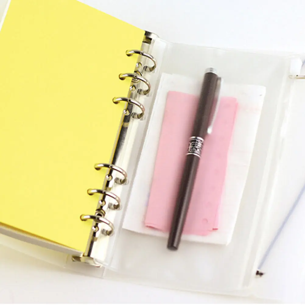 Transparent PVC Storage Bag for Traveler's Notebook Diary Day Planner Zipper Bag Business Cards, Notes Pouch Planner Accessories
Transparent PVC Storage Bag for Traveler's Notebook Diary Day Planner Zipper Bag Business Cards, Notes Pouch Planner Accessories