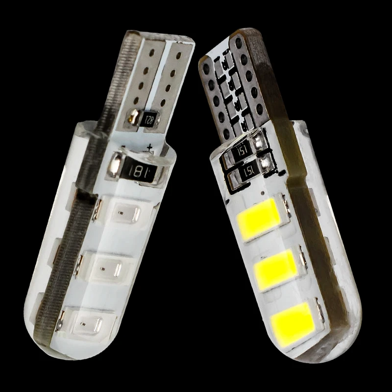 2pcs T10 192 W5W 6 SMD 5630 LED Silica gel Waterproof Wedge Light 6SMD 5730 Silicone Car Parking light Auto Clearance Lights 12V
2pcs T10 192 W5W 6 SMD 5630 LED Silica gel Waterproof Wedge Light 6SMD 5730 Silicone Car Parking light Auto Clearance Lights 12V