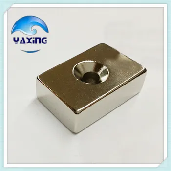 5pcs Cube Magnet 30x20x10mm With 5mm Hole Super Strong Permanent Rare Earth Ring Block Neodymium Magnet Fridge Magnets N35
5pcs Cube Magnet 30x20x10mm With 5mm Hole Super Strong Permanent Rare Earth Ring Block Neodymium Magnet Fridge Magnets N35