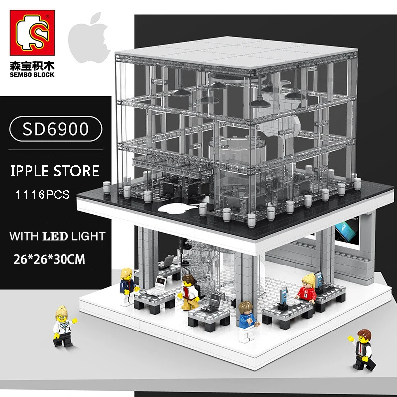 Sembo City Street View SD6900 Apple Store Compatible Legoing Creator Building Blocks Bricks Model Toys With Led Light Diy Gifts
Sembo City Street View SD6900 Apple Store Compatible Legoing Creator Building Blocks Bricks Model Toys With Led Light Diy Gifts
