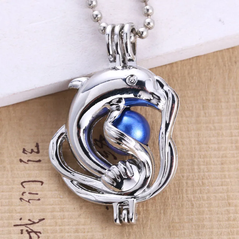 5pcs Hot Marine Life Dolphin Pearl Cage Pendant Perfume Diffuser Men And Women Pendant Fashion Jewelry Gift Wholesale
5pcs Hot Marine Life Dolphin Pearl Cage Pendant Perfume Diffuser Men And Women Pendant Fashion Jewelry Gift Wholesale